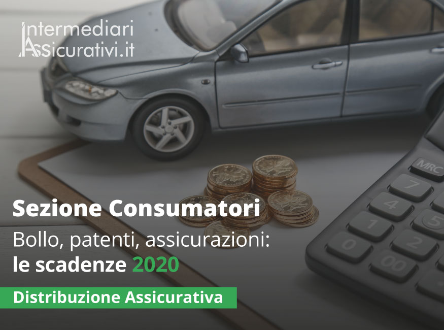 Bollo, patenti, assicurazioni: le scadenze 2020